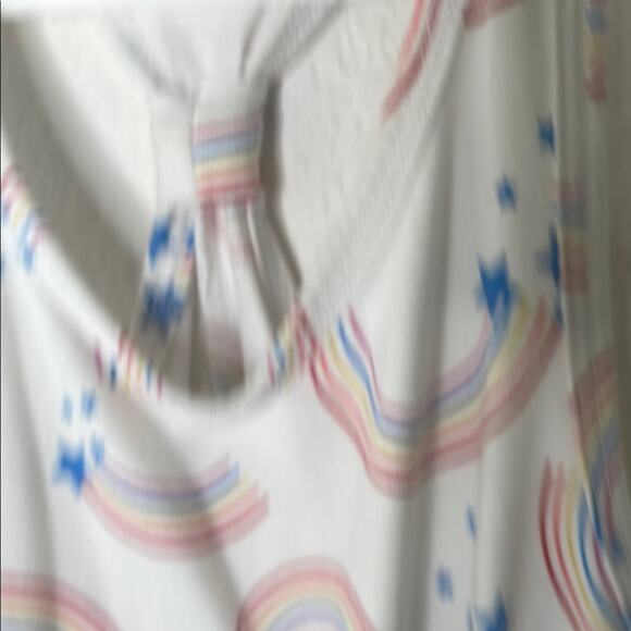 Cat & Jack White Dress with Red and Blue Rainbow Pattern size small 6/6x - Picture 2 of 3